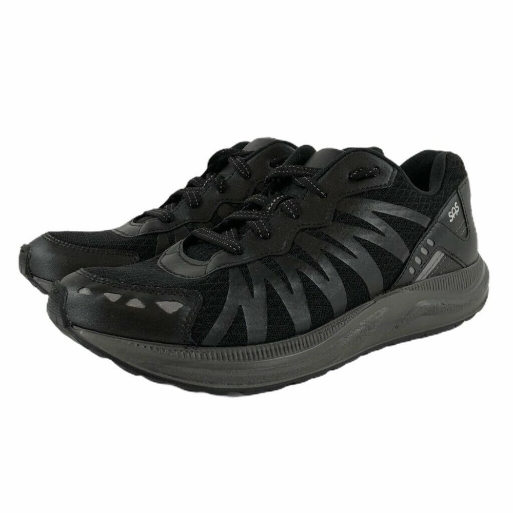 SAS Tempo Womens Sneakers Shoes Black Low Top Mesh